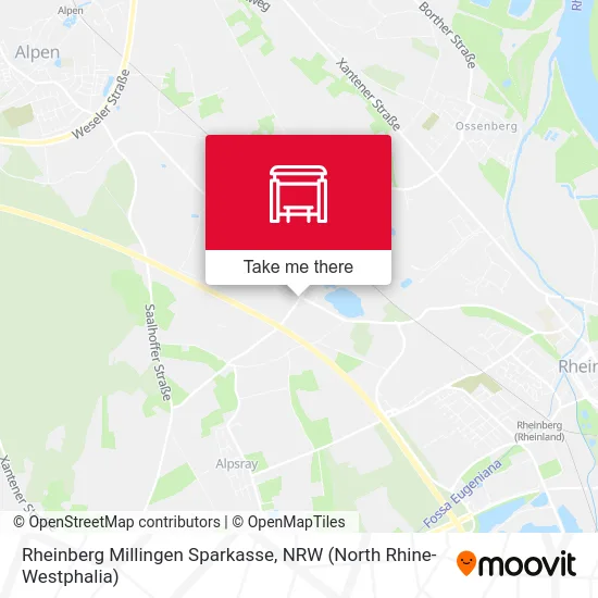 Карта Rheinberg Millingen Sparkasse