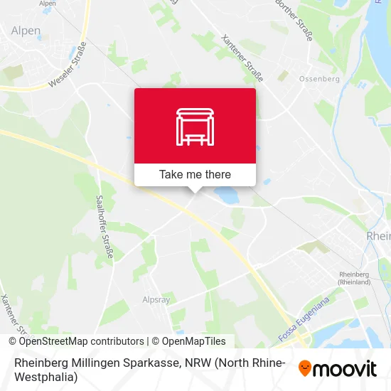 Карта Rheinberg Millingen Sparkasse