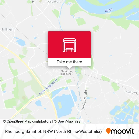 Rheinberg Bahnhof map