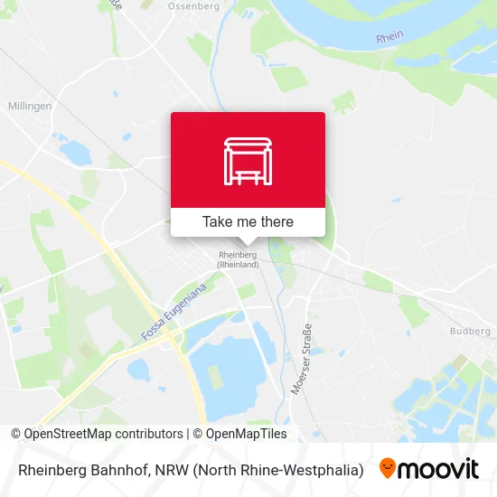 Rheinberg Bahnhof map