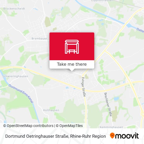 Dortmund Oetringhauser Straße map