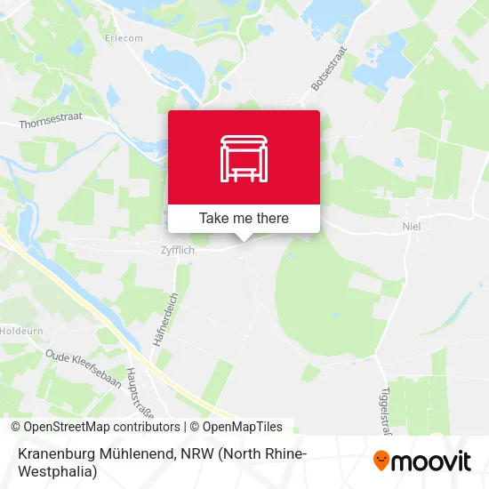 Kranenburg Mühlenend map