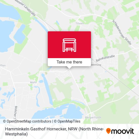 Карта Hamminkeln Gasthof Hornecker