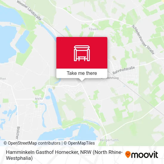 Карта Hamminkeln Gasthof Hornecker