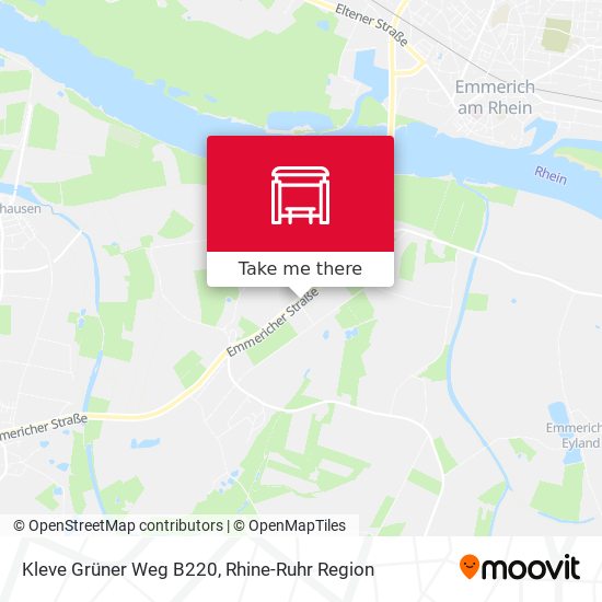 Kleve Grüner Weg B220 map