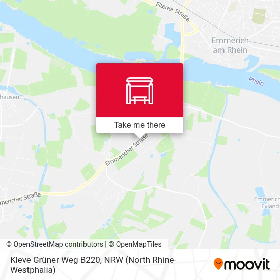 Kleve Grüner Weg B220 map