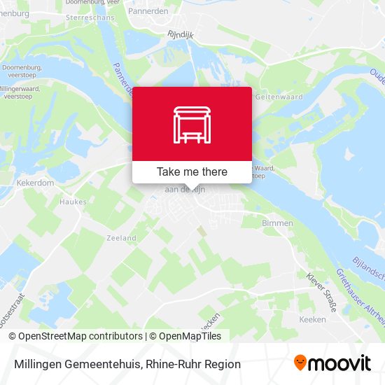 Millingen Gemeentehuis map