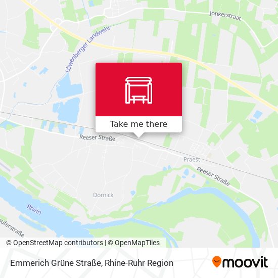 Emmerich Grüne Straße map
