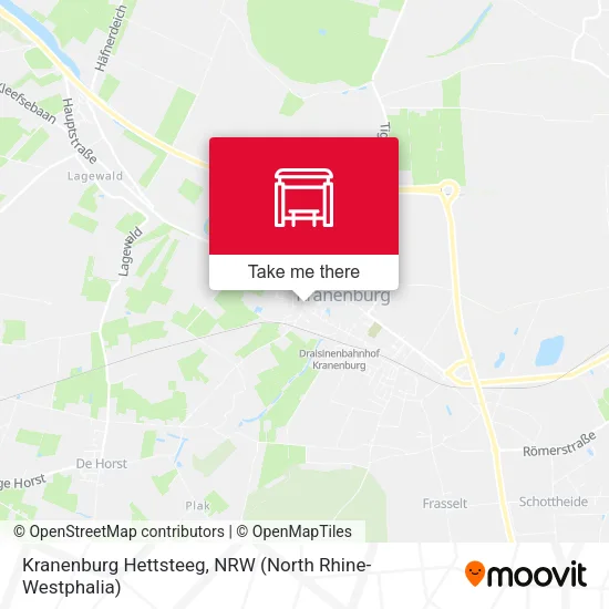 Карта Kranenburg Hettsteeg