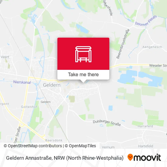 Карта Geldern Annastraße