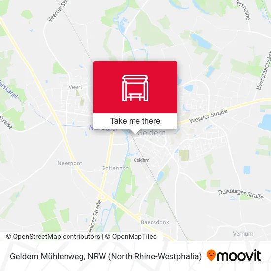 Карта Geldern Mühlenweg