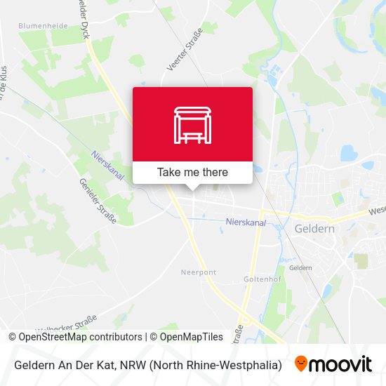 Карта Geldern An Der Kat