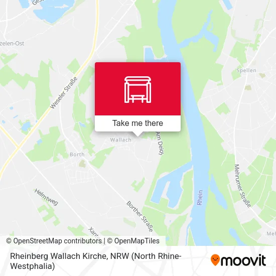 Карта Rheinberg Wallach Kirche