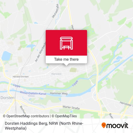 Dorsten Haddings Berg map