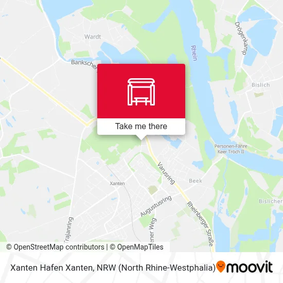 Xanten Hafen Xanten map