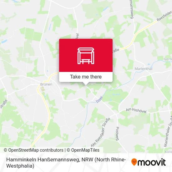 Карта Hamminkeln Hanßemannsweg