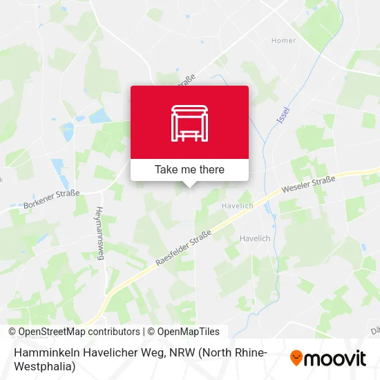 Карта Hamminkeln Havelicher Weg