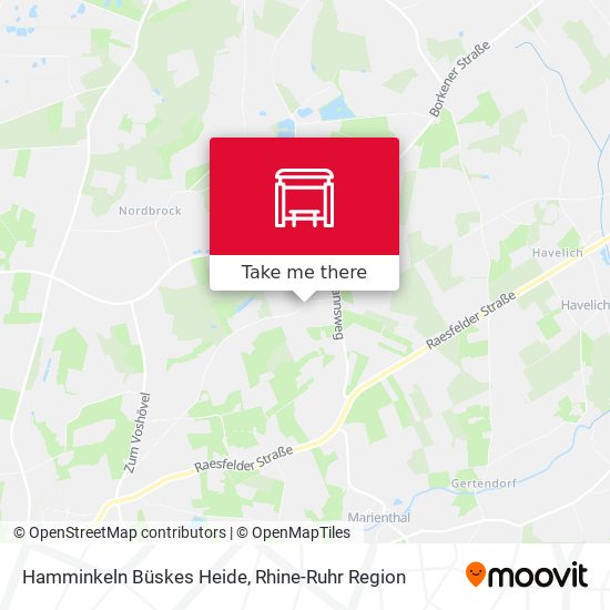 Hamminkeln Büskes Heide map
