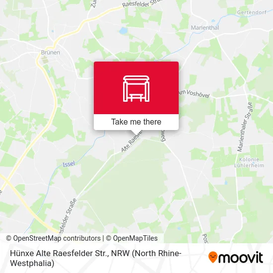 Карта Hünxe Alte Raesfelder Str.