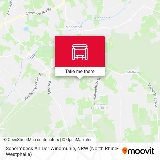 Карта Schermbeck An Der Windmühle
