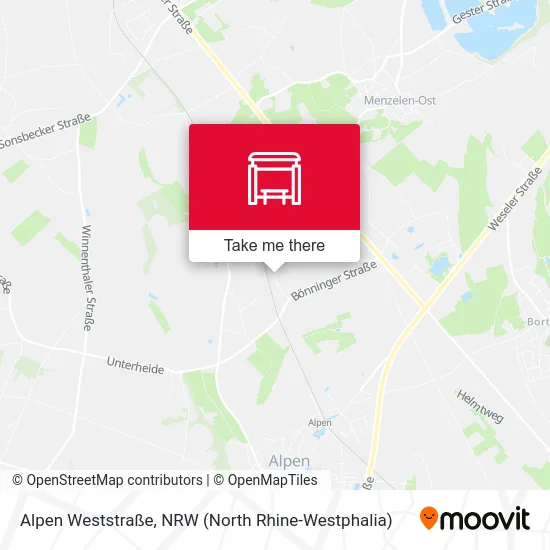 Alpen Weststraße map