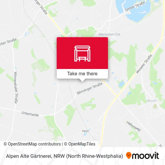 Alpen Alte Gärtnerei map