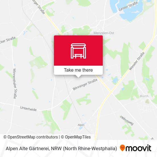 Alpen Alte Gärtnerei map