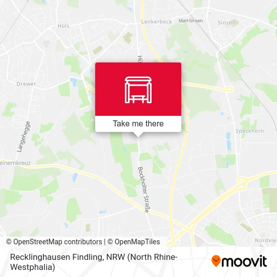 Карта Recklinghausen Findling