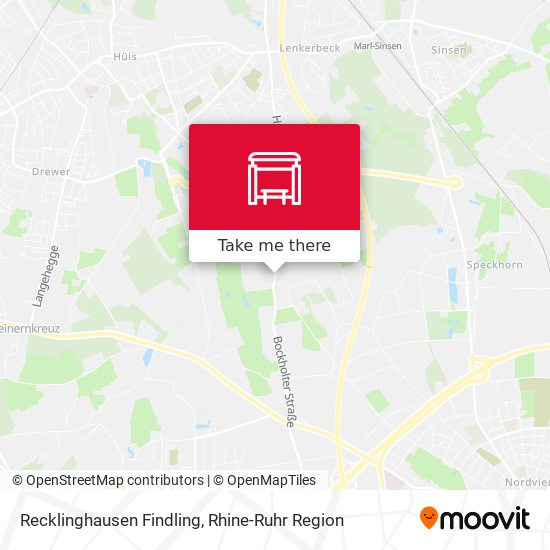 Recklinghausen Findling map