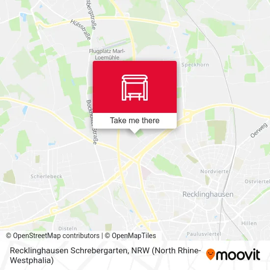 Карта Recklinghausen Schrebergarten