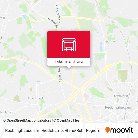 Recklinghausen Im Riedekamp map