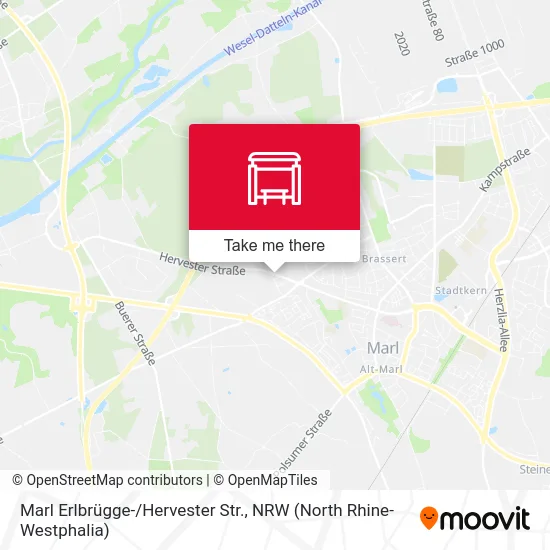 Карта Marl Erlbrügge-/Hervester Str.