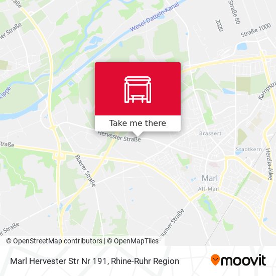 Marl Hervester Str Nr 191 map