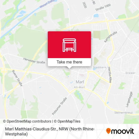 Карта Marl Matthias-Claudius-Str.