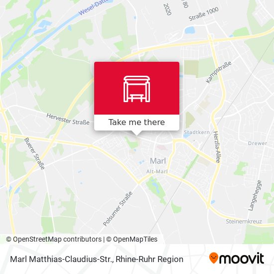 Marl Matthias-Claudius-Str. map