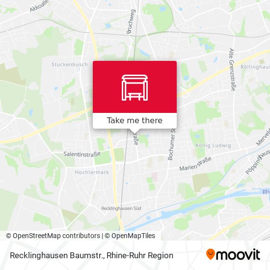 Recklinghausen Baumstr. map