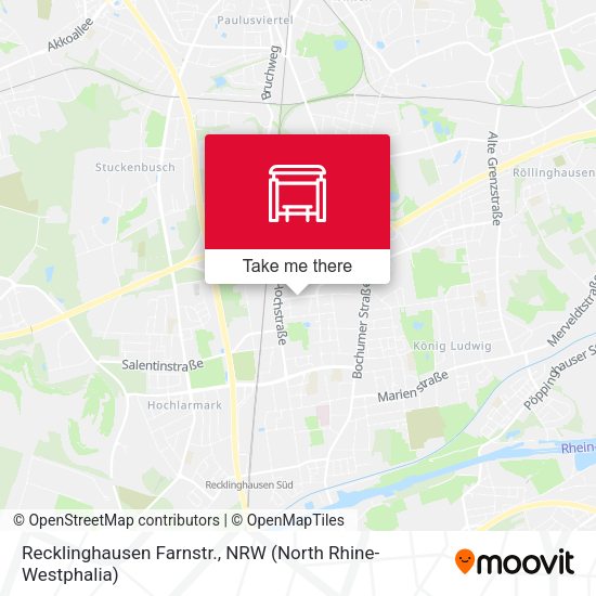 Карта Recklinghausen Farnstr.