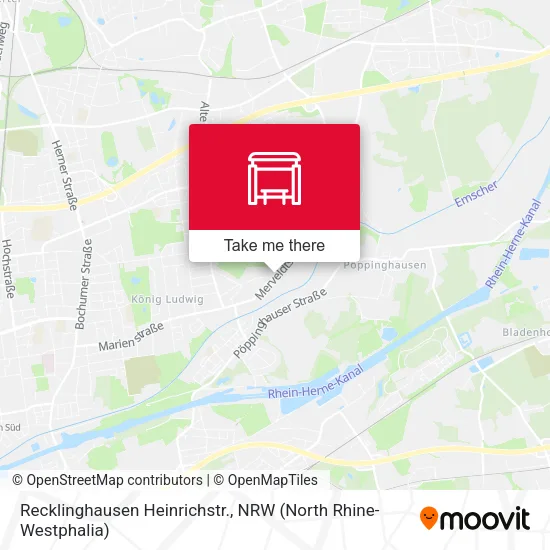 Карта Recklinghausen Heinrichstr.