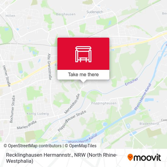 Recklinghausen Hermannstr. map