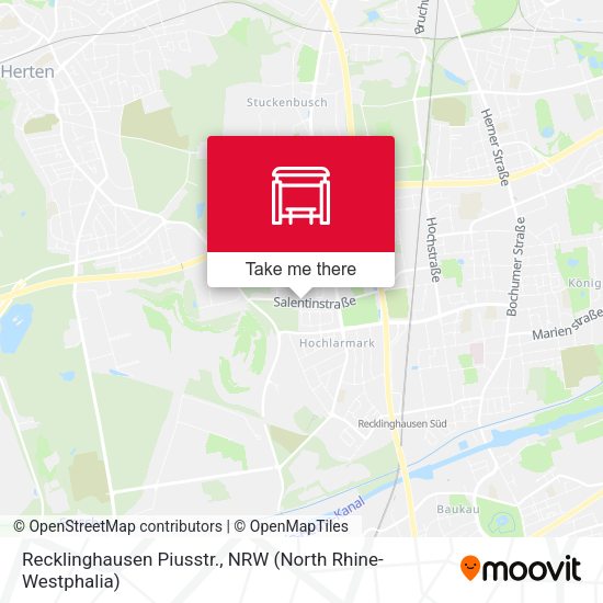 Карта Recklinghausen Piusstr.