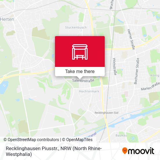 Карта Recklinghausen Piusstr.