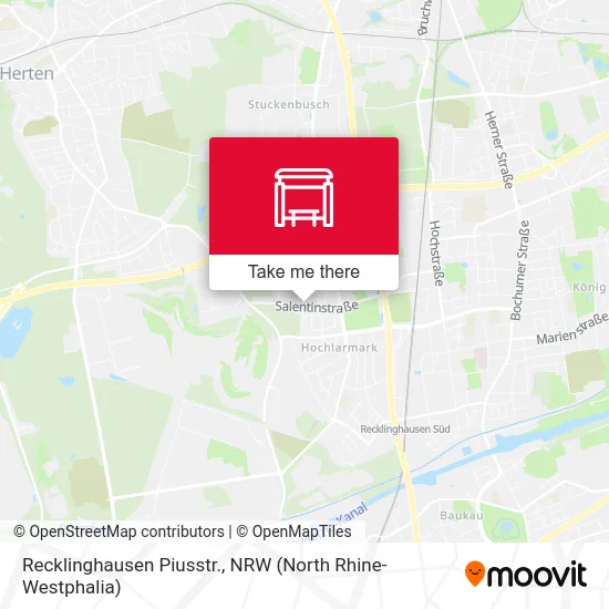 Карта Recklinghausen Piusstr.