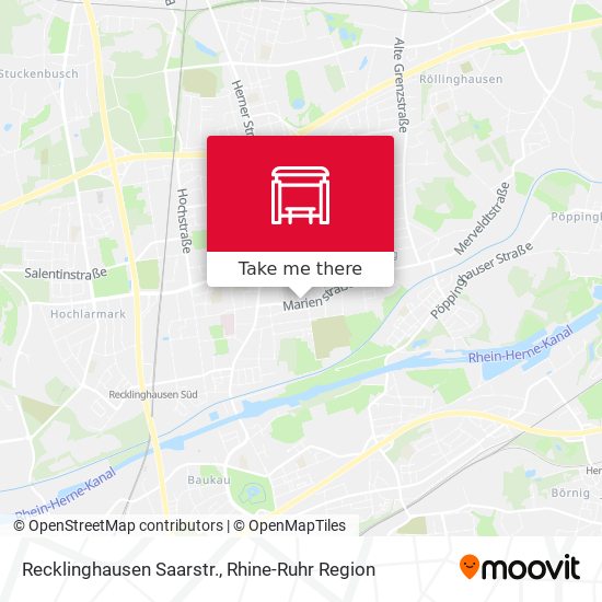 Recklinghausen Saarstr. map