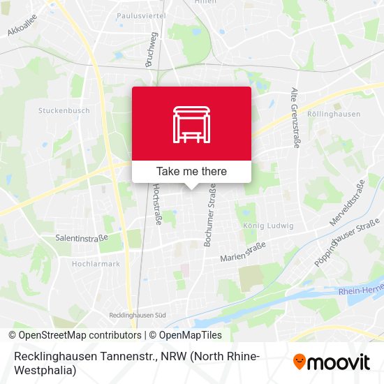 Карта Recklinghausen Tannenstr.