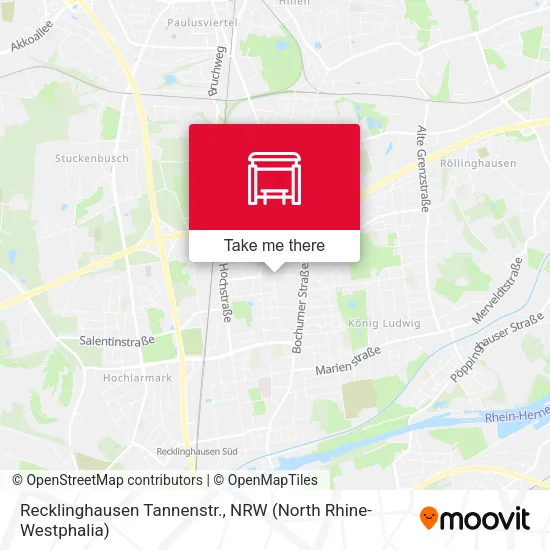 Карта Recklinghausen Tannenstr.