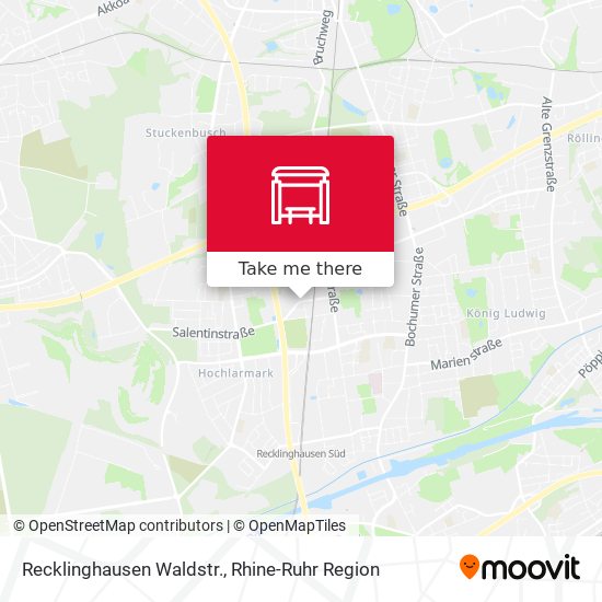 Recklinghausen Waldstr. map