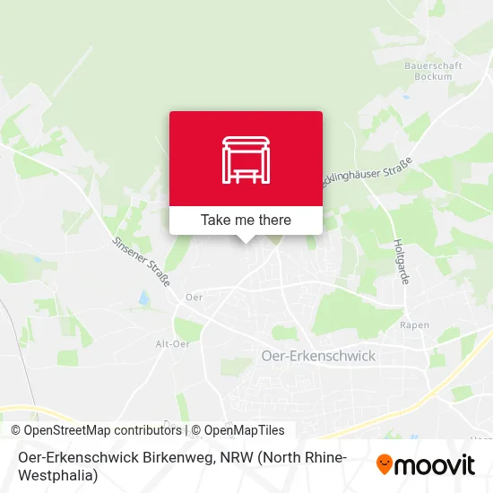 Oer-Erkenschwick Birkenweg map