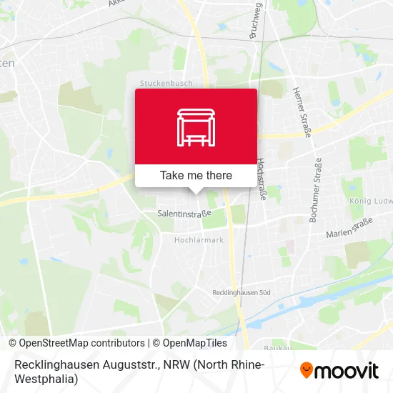 Карта Recklinghausen Auguststr.