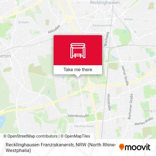 Карта Recklinghausen Franziskanerstr