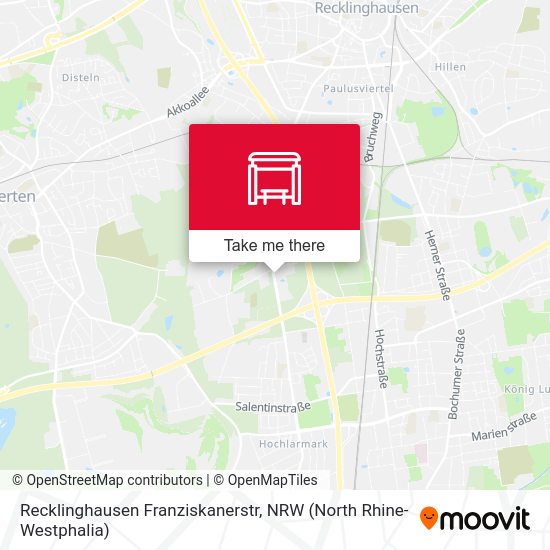 Recklinghausen Franziskanerstr map